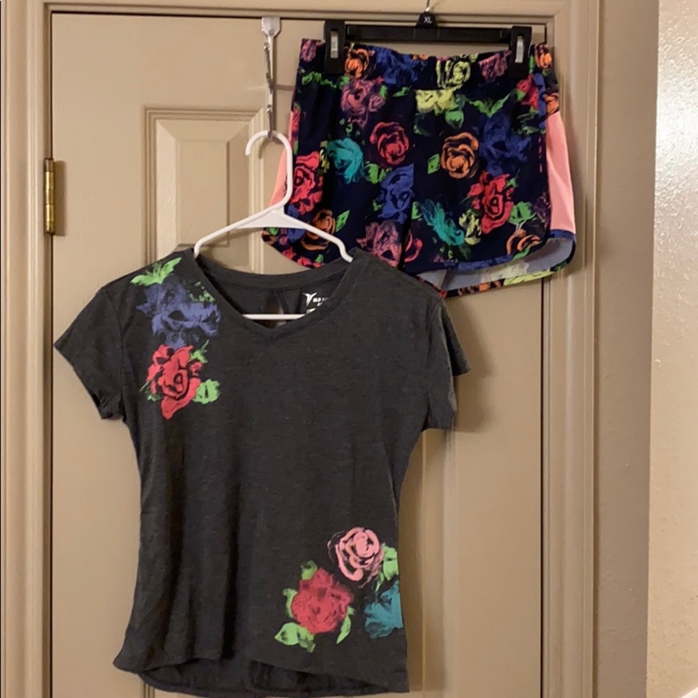 Old Navy active outfit shorts and shirt